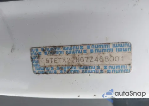 2007 Toyota Tacoma из США, поврежденный, VIN 5TETX22N67Z468001